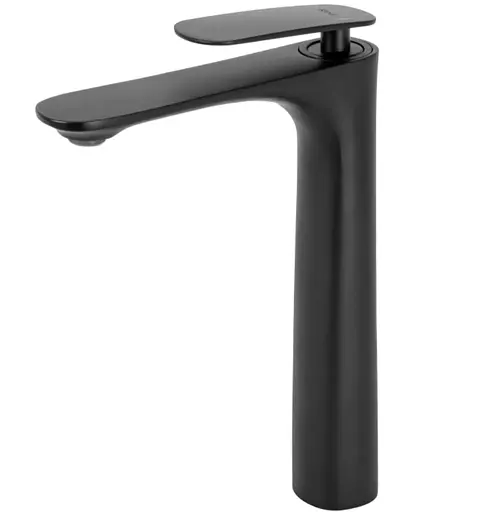 Смеситель для умывальника Rea Berg высокий black REA-B2039 Черный матовый - фото 3