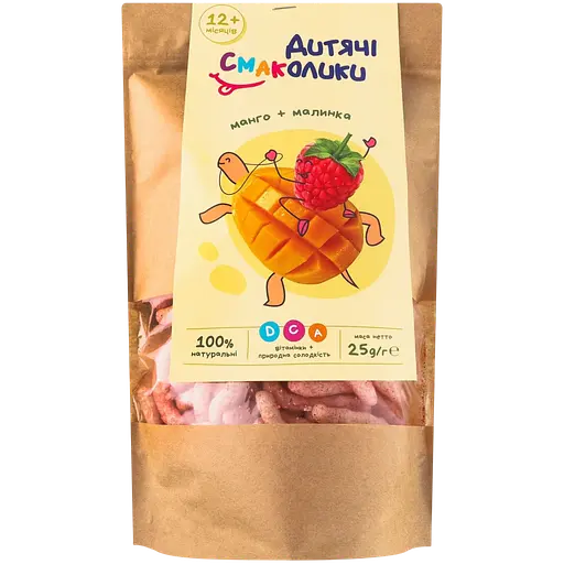 Набор: Неглазированные палочки Детские вкусности Клубника и финик 25 г + Палочки неглазированные Детские вкусности Манго и малина 25 г - фото 3