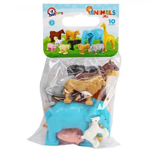 Игровой набор ТехноК Фигурки животных 1102 домашние и дикие животные детский - фото 7
