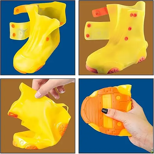 Бахіли на взуття Kidigo дитячі ПВХ H003 L 30-31 Yellow (17571) - фото 6