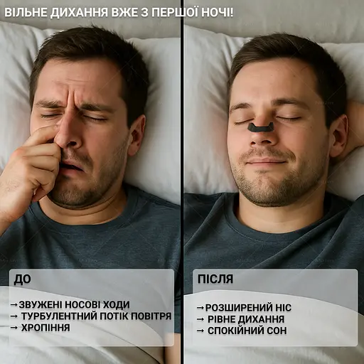 Магнітний розширювач від хропіння для носа Intake 30 штук Чорні - фото 3