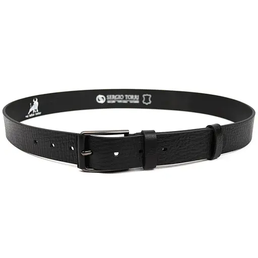 Ремінь Sergio Torri зі шкіри буйвола фактурний 125 см acs0032067 - фото 2