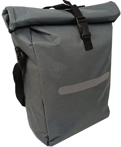 Велосипедная сумка Bikemate на багажник с дождевиком 22L серая sum0028926 - фото 3