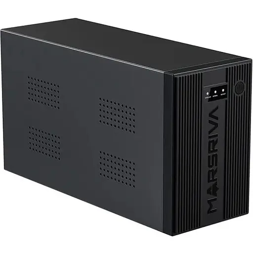 ИБП Marsriva MR-UF1200, 1200ВА/720Вт, Line-Interactive, LED version, 3хSchuko, 2x12V/9Ah - фото 2