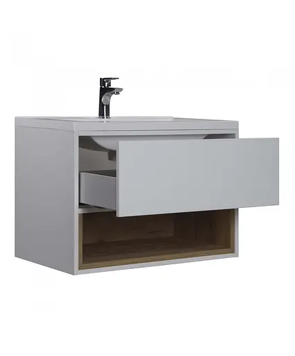 Тумба Мойдодир Bravo 70-A з умивальником Cosmopolitan 70 Білий - фото 3