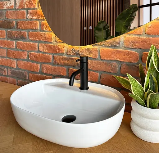 Умивальник Rea Aura 51 white накладний REA-U4620, Білий - фото 3