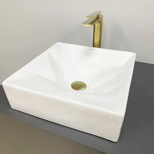 Умивальник VBI Troia white glossy накладний VBI-016400, Білий - фото 2