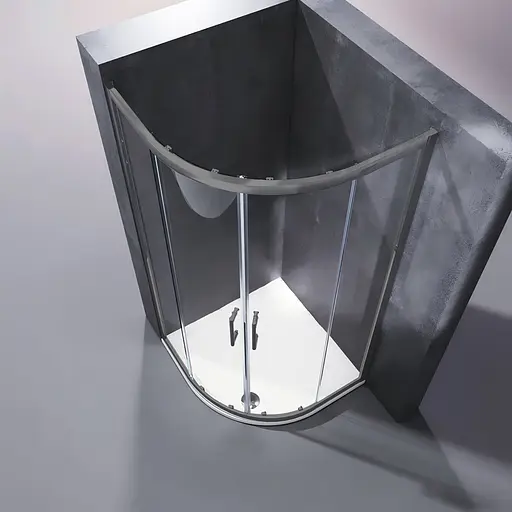 Душевая кабина без поддона Koer SR SC04-90x90x195-TR-07 прозрачное стекло Easy Clean 5 мм, graphite KR5362, Универсальная, прозрачная , графит - фото 6