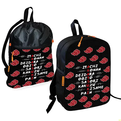 Шкільний рюкзак дитячий Аніме Наруто + Сумка для взуття спортивної форми рюкзак-мішок для хлопчика (01787)