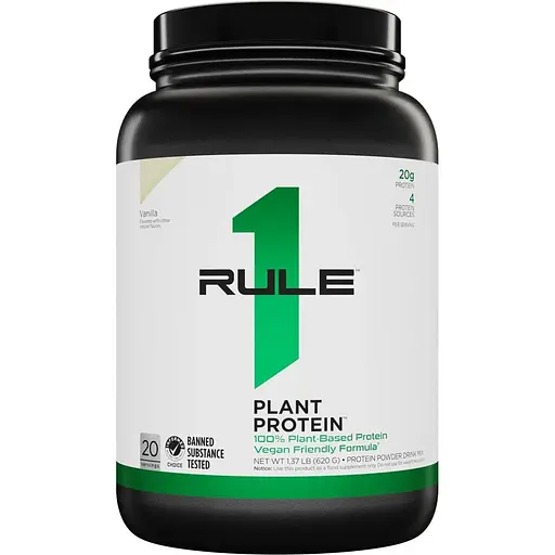 Протеїн Rule 1 Plant Protein, 580 грам - Ваніль - фото 1