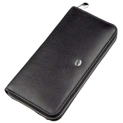 Кожаный женский кошелек-клатч ST Leather 10х20 см acs0015899 - фото 1