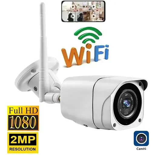 Wifi камера відеоспостереження Zlink Q57, додаток CamHI бездротова вулична 2 Мп, HD 1080P (100801) - фото 2