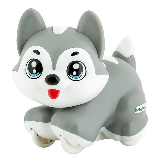 Игрушка музыкальная Baby Team Домашний любимец серая (8658_хаски серенький)