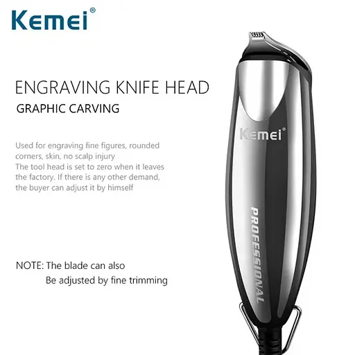 Професійна машинка-триммер для стрижки Kemei Km-701 (7 насадок) - фото 2