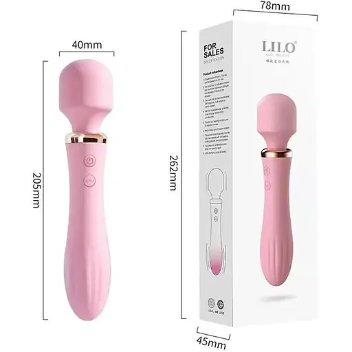 Член мікрофона з підігрівом, двосторонній жіночий член для секс рожевий, бордовий - фото 3