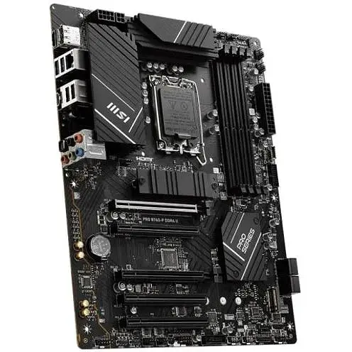 Материнская плата MSI PRO LGA1700, B760-P DDR4 II, B760, 4xDDR4, Int.Video (CPU), 4xSATA3, 2xM.2, 2xPCI-E 4.0 x16, 3xPCI-E 3.0 x16, ALC897, RTL8125BG, 8xUSB3.2/6xUSB2.0, HDMI/DP, ATX - фото 3