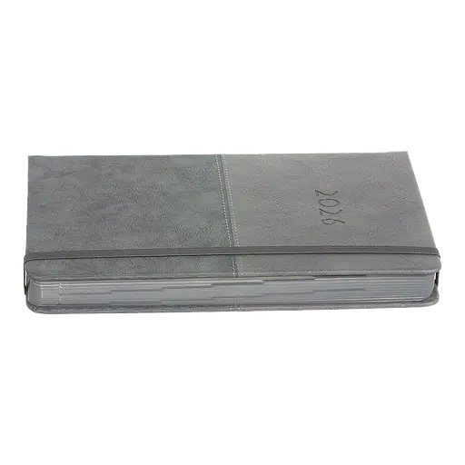 Щоденник датований Buromax Fortuna 2026 A5 штучна шкіра сірий (BM.21102-09) - фото 4