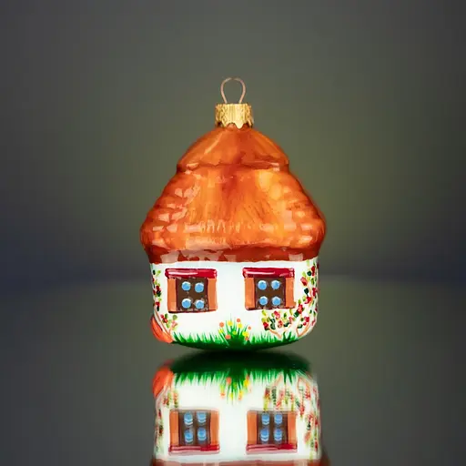 Ялинкова прикраса Різдвяні історії Літня хатинка скло (4820001134384) - фото 3