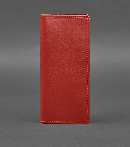 Шкіряне портмоне-купюрник 11.0 червоне - фото 1