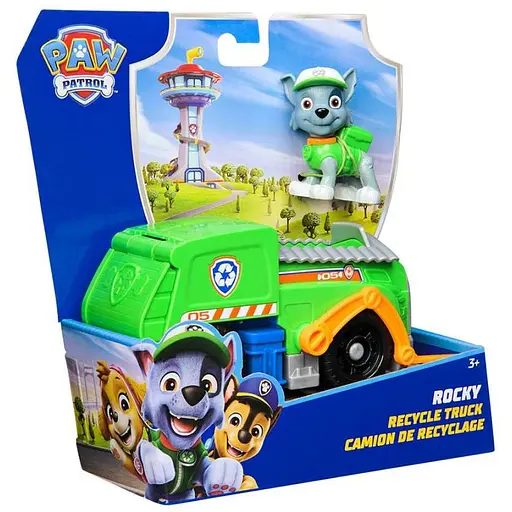 Игровой набор Paw Patrol базовый спасательный автомобиль с водителем Рокки (SM97237/6071213) - фото 6