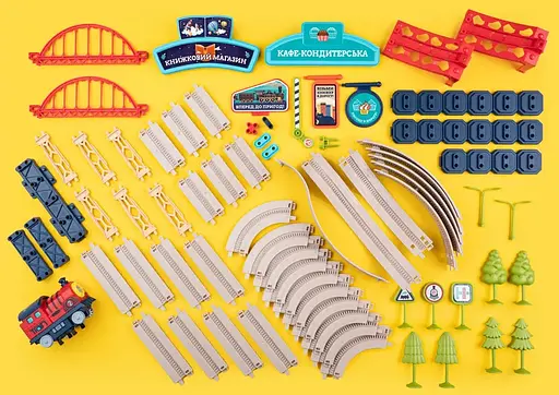 Игровой набор Otamanko Храбрый Паровозик трюковая железная дорога 142 детали - фото 5