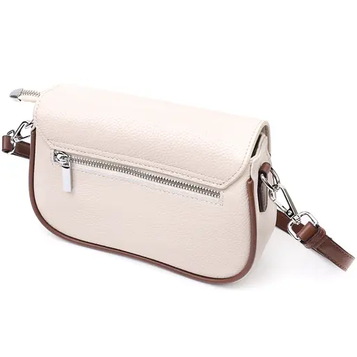 Полукруглая сумка для женщин Vintage с магнитом-защелкой из натуральной кожи 21.5х15х6 см sum0029022 - фото 2