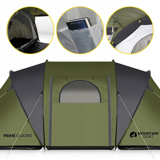 Намет туристичний Mountain Goat Prime Quatro 4-місний Olive (P-5905973406598) - фото 3