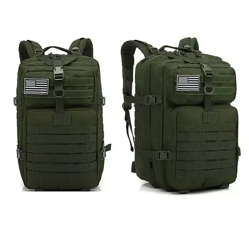 Многофункциональный армейский рюкзак 45л (Зеленый) - фото 9
