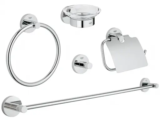 Набір аксесуарів для ванної кімнати Grohe Essentials 40344001, Хром - фото 1