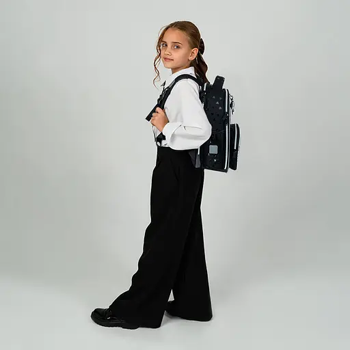 Рюкзак школьный каркасный Kite Education Black&Silver (K26-556M-2) - фото 17