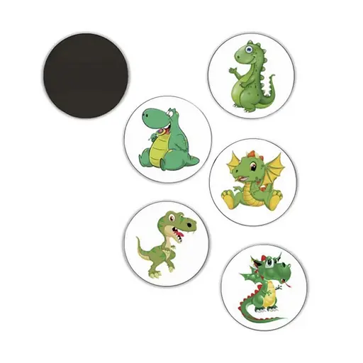 Наліпки для привчання дитини до горщика "Діно" Mega Zayka MGZ-0731, 5 шт - фото 1