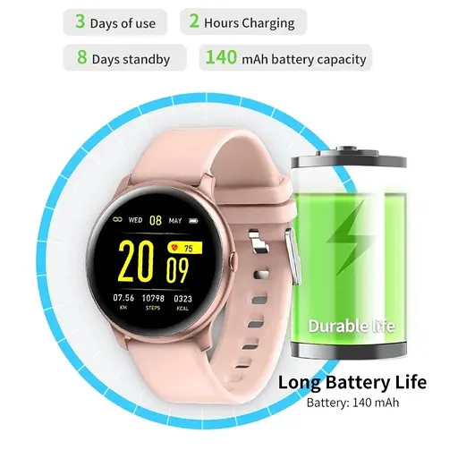 Смарт-годинник Lige 0223B з силіконовим ремінцем White (17790) - фото 4