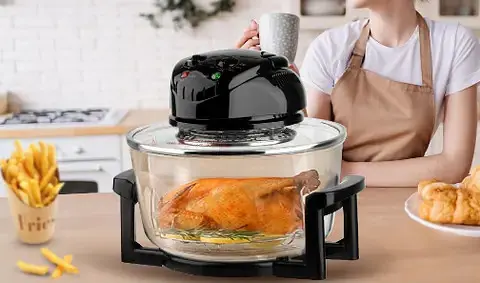 Аэрофритюрка 6 в 1 Sokany SK-560 электрическая аэрогриль 13 л 1400 Вт галогенная печь температура до 250 С - фото 2