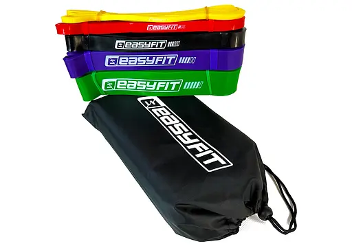 Резиновые петли EasyFit: набор 1-65 кг 5 шт. (EF-1655s) - фото 7