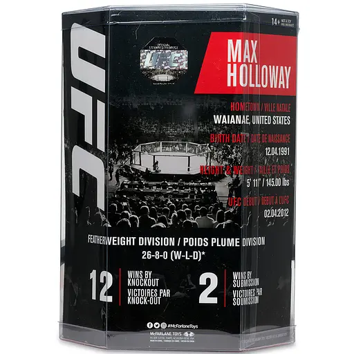 Фигурка UFC Max Holloway – UFC – SportsPicks – Gold Label – Posed - фото 7