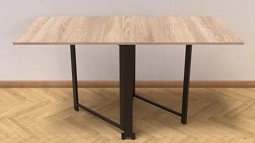 Стіл-книга трансформер Оріон 2 Ferrum-decor 750x1520x730 Чорний метал ДСП Дуб Сонома 16 мм (FRD-104586) - фото 10