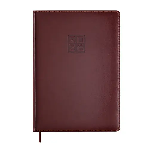 Ежедневник датированный Buromax Bravo 2026 A4 коричневый (BM.2740-25)