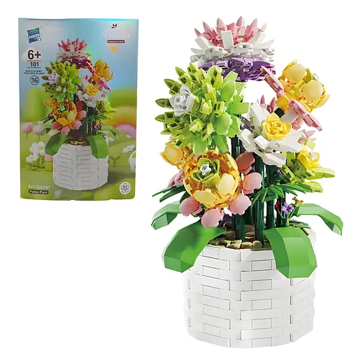 3D конструктор Flowers Суккуленты на 1059 деталей (25-129) - фото 3