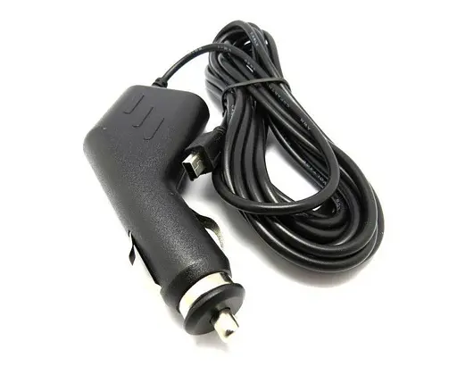 Автомобильное зарядное устройство для видеорегистратора штекер mini-USB 2 A 3m - фото 1