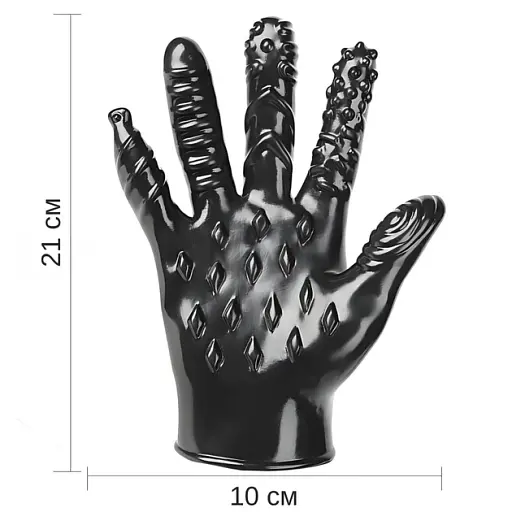 Рукавичка для фістингу I’MCUM Pleasure Hand БДСМ Чорна (IM-KVD006) - фото 6