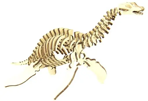 Дерев'яний конструктор Плезіозавр 51 деталь - фото 7