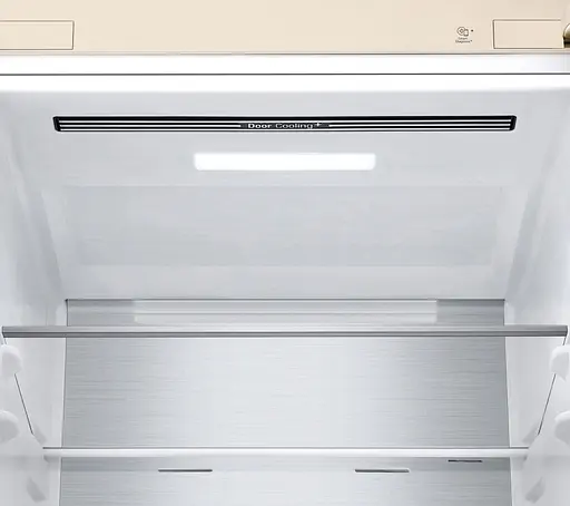 Холодильник LG с нижней морозильной камерой 186x60х68, холод.отд.-234л, мороз.отд.-110л, 2дв., А++, NF, инв., дисплей снаружи, зона освещения, Metal Fresh, бежевый - фото 9