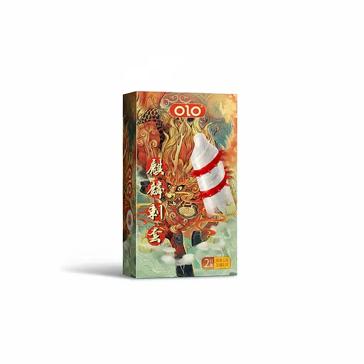 Презервативы стимулирующие с усиками OLO Kirin с силиконовой смазкой 18 см 2 шт. - фото 2