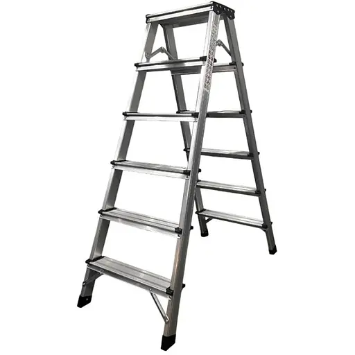 Стрем'янка двостороння GTM KMH1206 алюмінієва, 6 сходинок 1180 мм (KMH1206) (39699) - фото 1