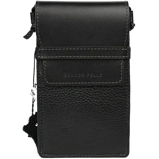 Мини сумка чехол для телефона Grande Pelle 18.5х10.5х3.5 см sum0028484 - фото 1