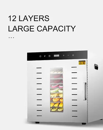 Дегидратор сушилка Food Dehydrator SS - 12H для овощей фруктов мяса грибов 12 лотков 1000Вт - фото 5