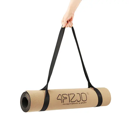 Коврик (мат) спортивный 4FIZJO Cork 183 x 61 x 0.4 см для йоги и фитнеса 4FJ0590 (P-5907739319562) - фото 5