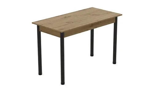 Стіл кухонний Ferrum-decor Беніта 75x120x60 Чорний ДСП Дуб Артізан 16мм (FRD-105691) - фото 3