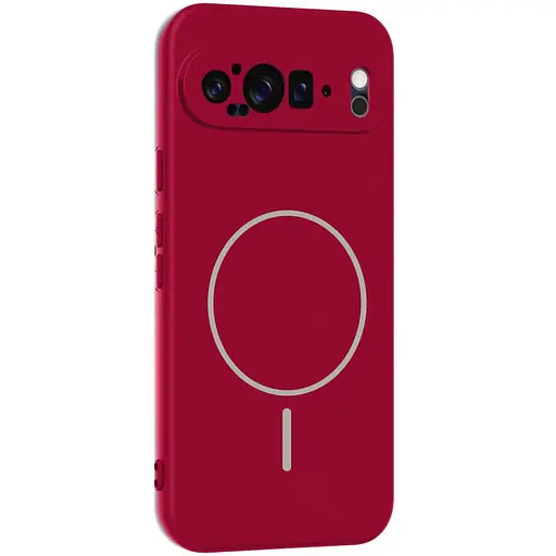 Чехол Silicone Cover Lakshmi Full Camera (AA) with MagFit для Google Pixel 9 Pro XL Красный / Rose Red
