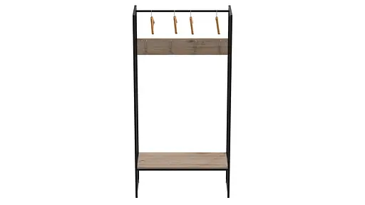 Вішалка модульна підлогова Треліс 12 180x90x38 чорний ДСП Дуб Сан-Марино 16мм FRD-104308 - фото 3